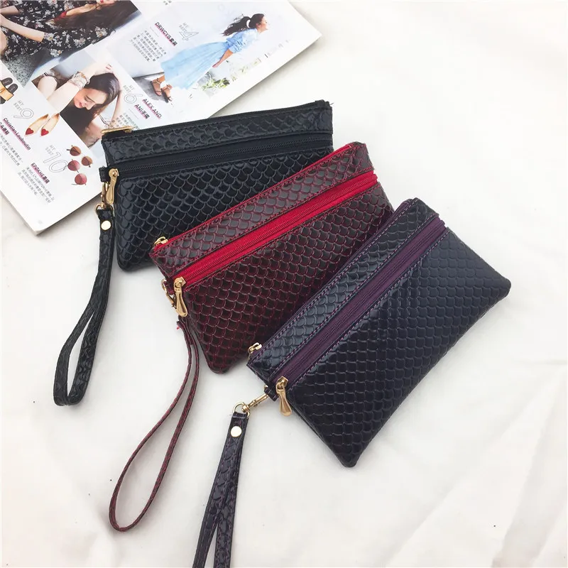 Винтажный женский кошелек на молнии 2020 Женский из искусственной кожи трендовый