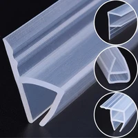 silicone rubber 100cm hfucorner type applicable glass thickness 6mm sealing strip for frameless glass shower door and window