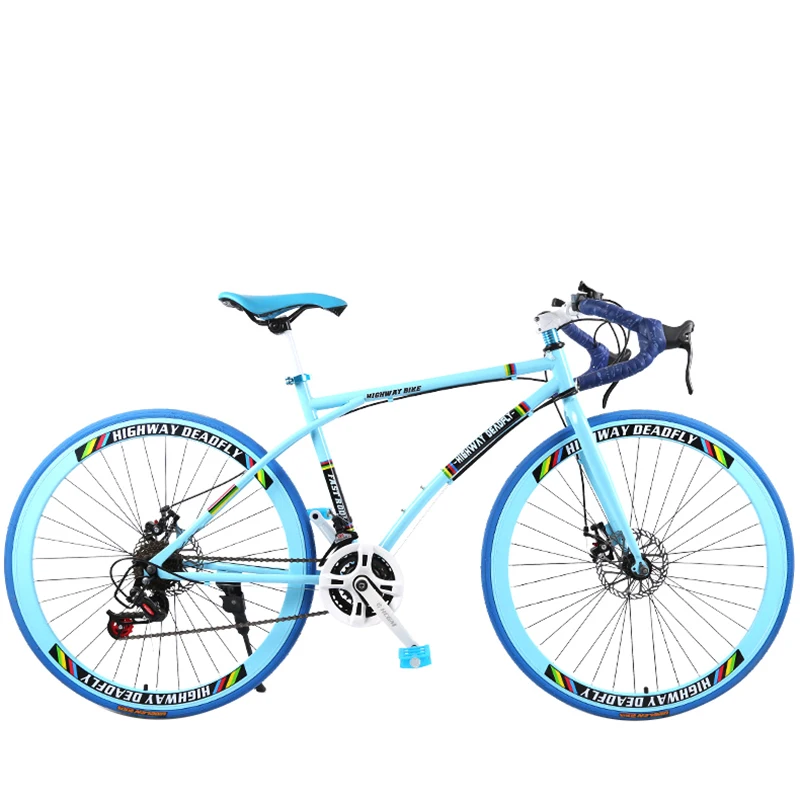 

ALLMOVE Aldult Student Fixed Gear Bike 26 Inch Wheel 24 Speed Variable-speed Mountain Bike Road Racing Bicycle Sports Cycling