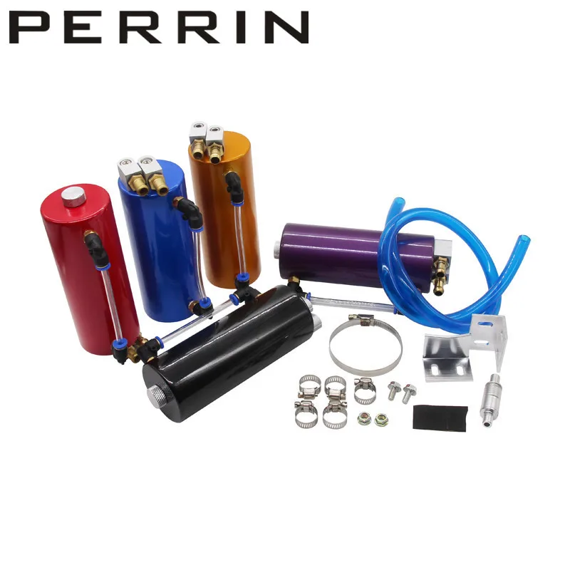 Универсальный 450 мл Алюминий гоночный масляный бак круглой может резервуар Turbo