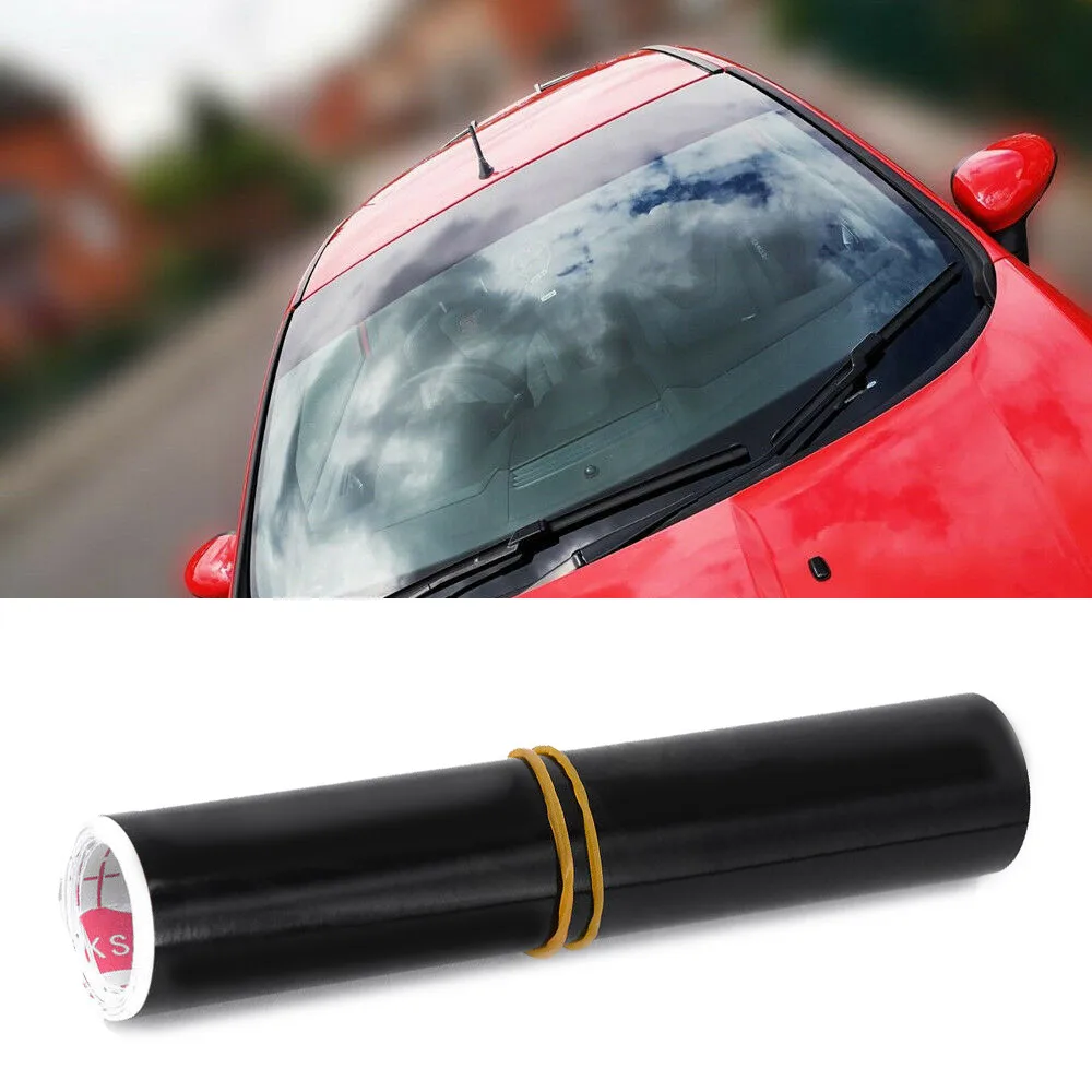 

Car Gloss Black Sun Strip Universal Car Van Windscreen Sunstrip 140 X 20CM Car Stickers Windscreen Sun Strip