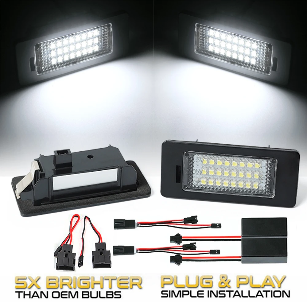 

2Pc LED License Plate Light Number Lamps For VW Passat B6 Variant B7 B8 Alltrack Golf Variant 6 7 Alltrack Sportsvan Jetta Caddy