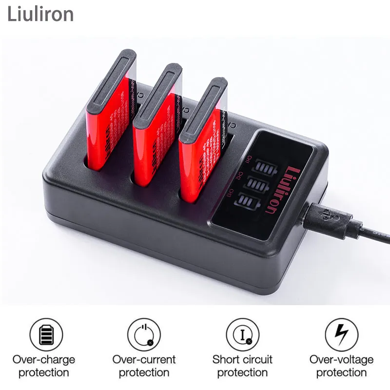 5x Li 40B LI 42B ion аккумулятор LI40B Батарейки + ЖК дисплей USB Зарядное устройство для