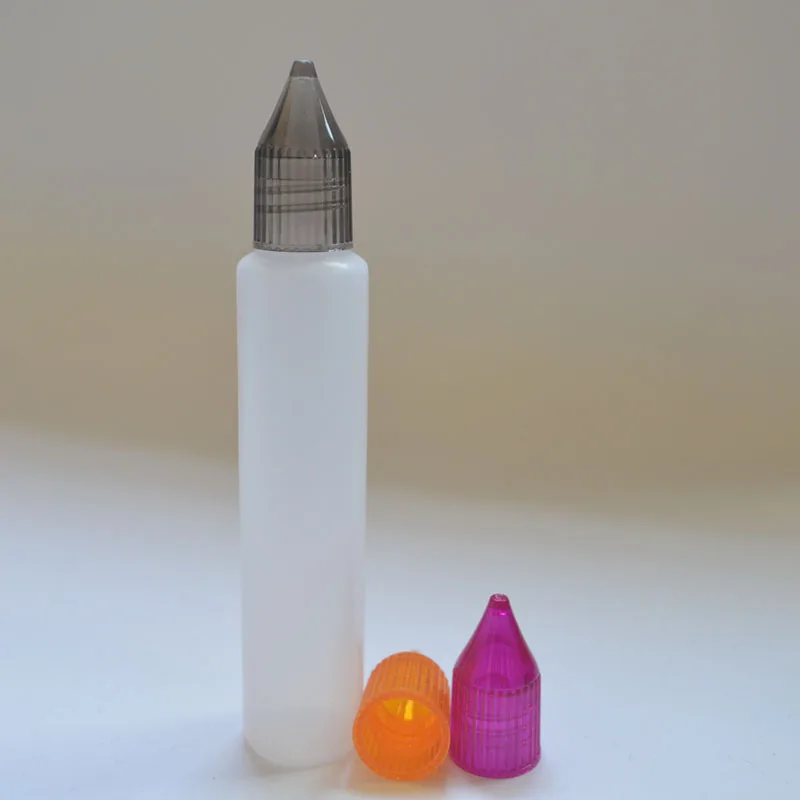 5 шт 30 мл пустая пластиковая бутылка Ручка стиль капельница с красочной крышкой и