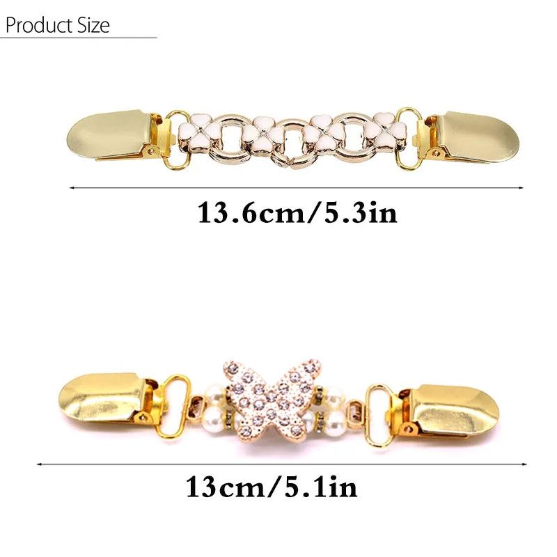 

8 Styles Cute Beads Collar Duck-Mouth Clip Charm Elegant Sweater Cardigan Shawl Jewelry Brooches Pins