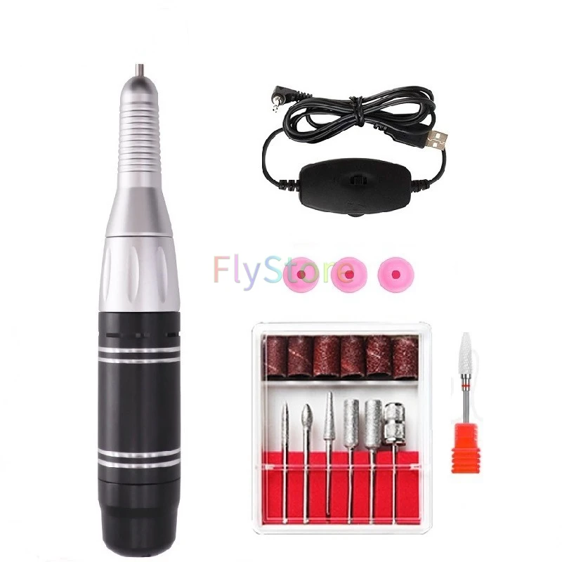Электрическая профессиональная дрель для ногтей ручка пилка шлифовальная