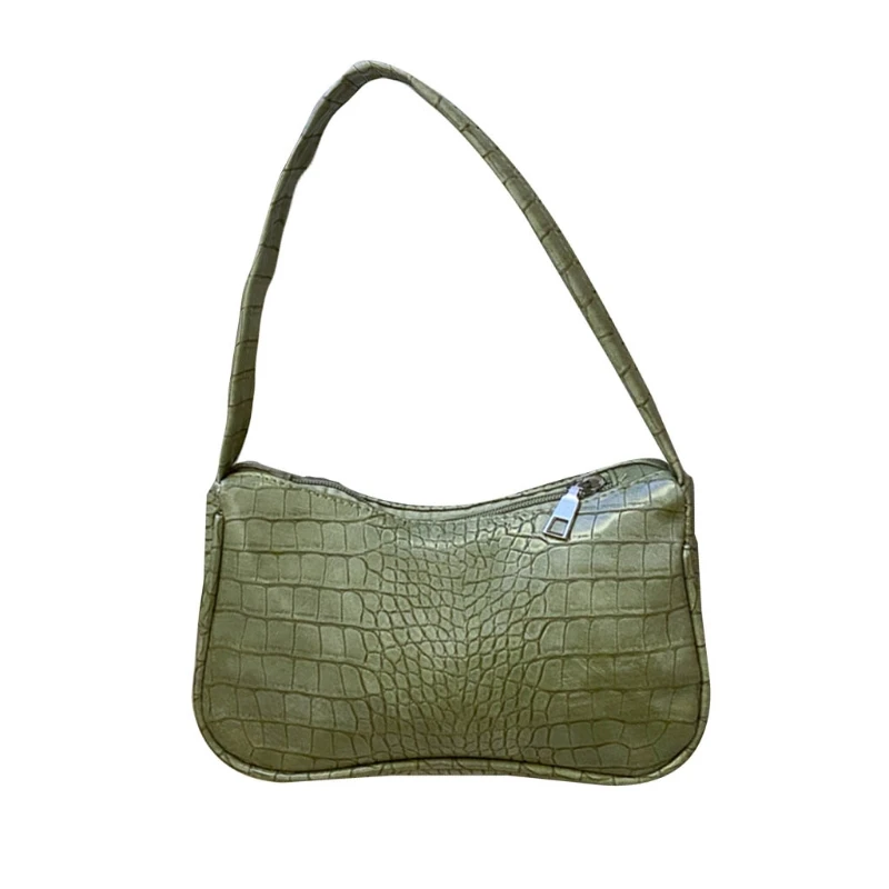 

Crocodile Pattern Women Underarm Bag Ladies Small Shoulder Bags Purse Handbags D0UD