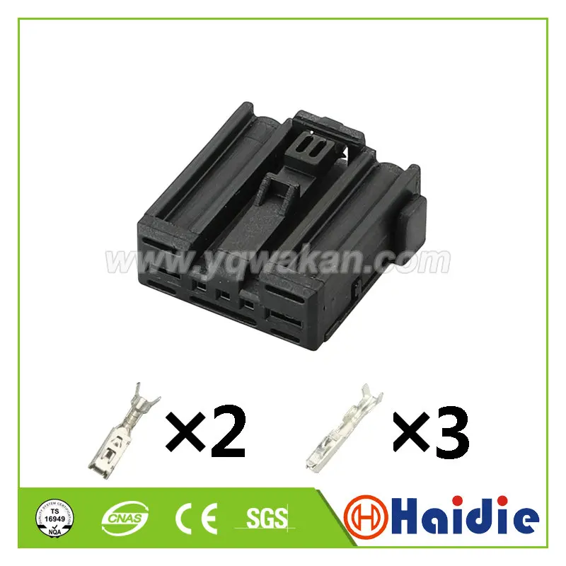 Free shipping 2sets 5pin auto plastic wiring harness plug connector unsealed cable 1379217-1 | Обустройство дома