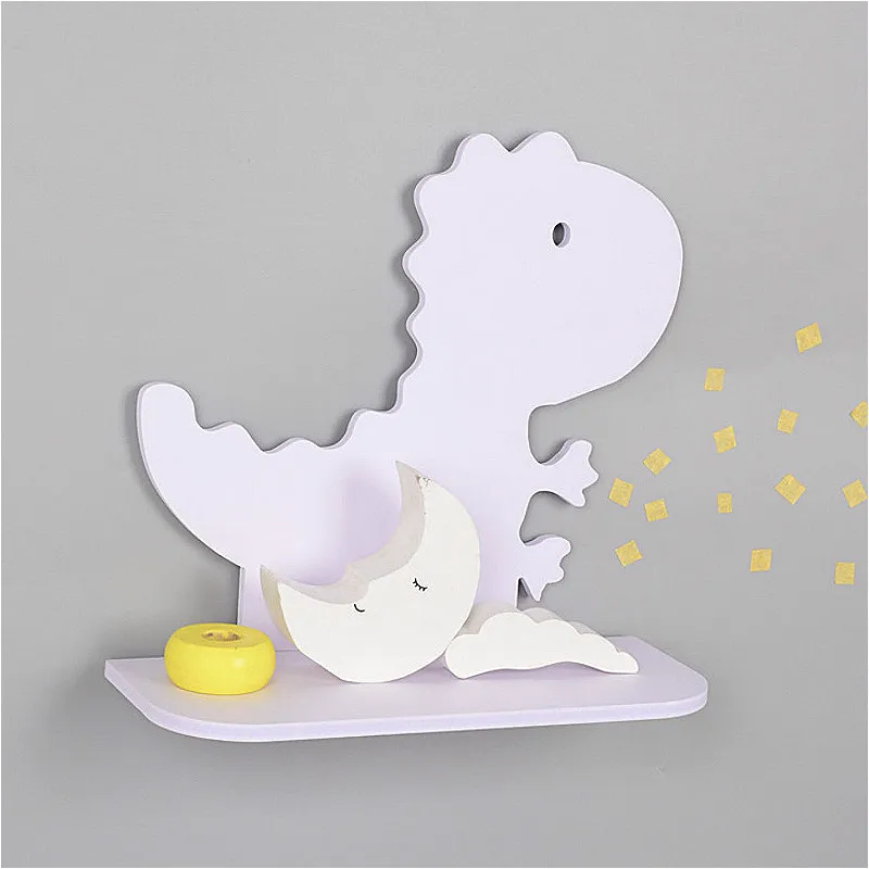 Скандинавские настенные держатели для хранения на полках деревянный кролик