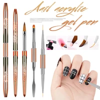 double head nail art brush nail art liner brush dotting pen reusable nail painting manicure tool for home use salon