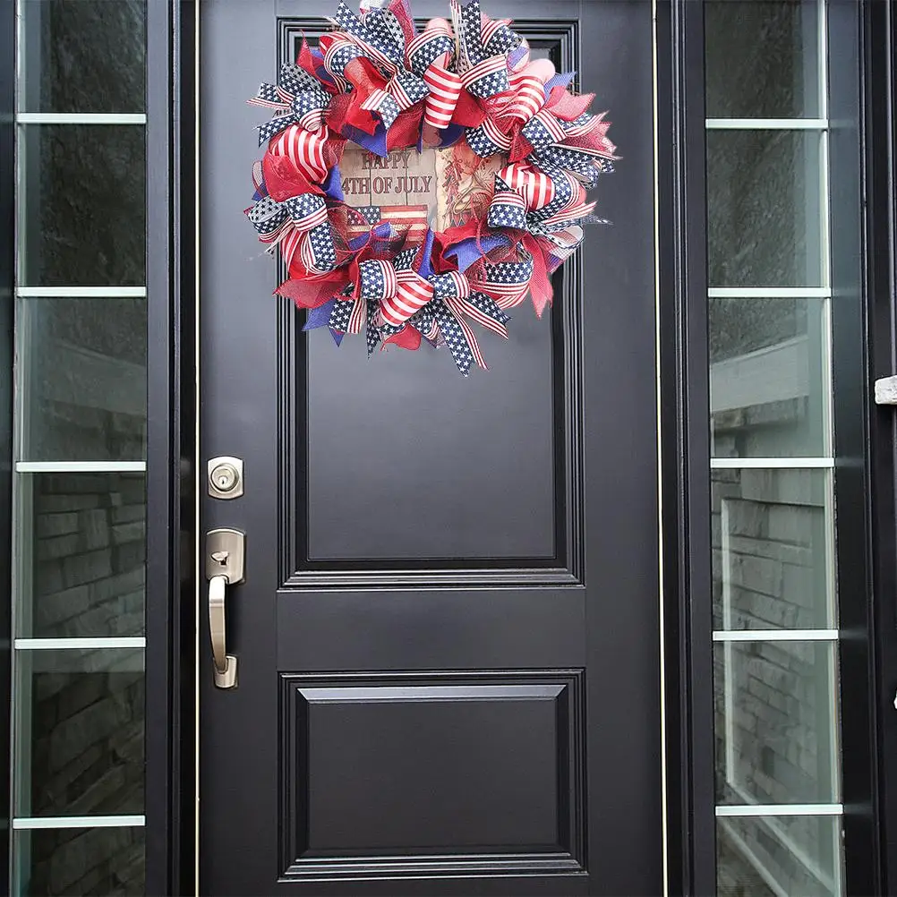 

new Home Decoration Props Independence Day Door Garland Durable Simulation Garland for Wedding Party