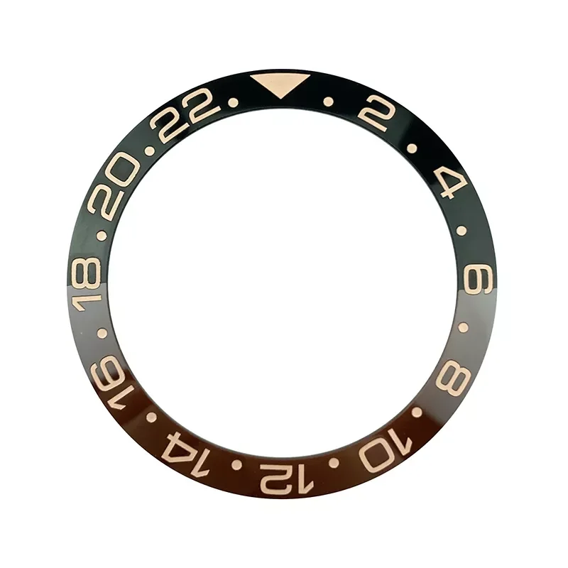 

New 38mm GMT Ceramic High quality Bezel Insert Root Bear Bezel For 40mm Men's Watch GMT MASTER II Watches Replace Accessories