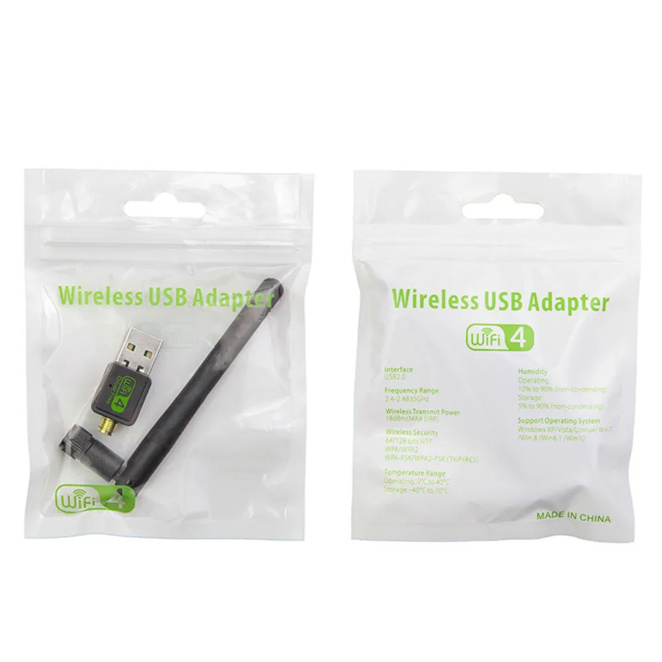 

150Mbps USB Wifi Adapter Free Drive Dongle Supports Windows 7 8 10 WiFi Antenna Wireless Network Card For Desktop Laptop