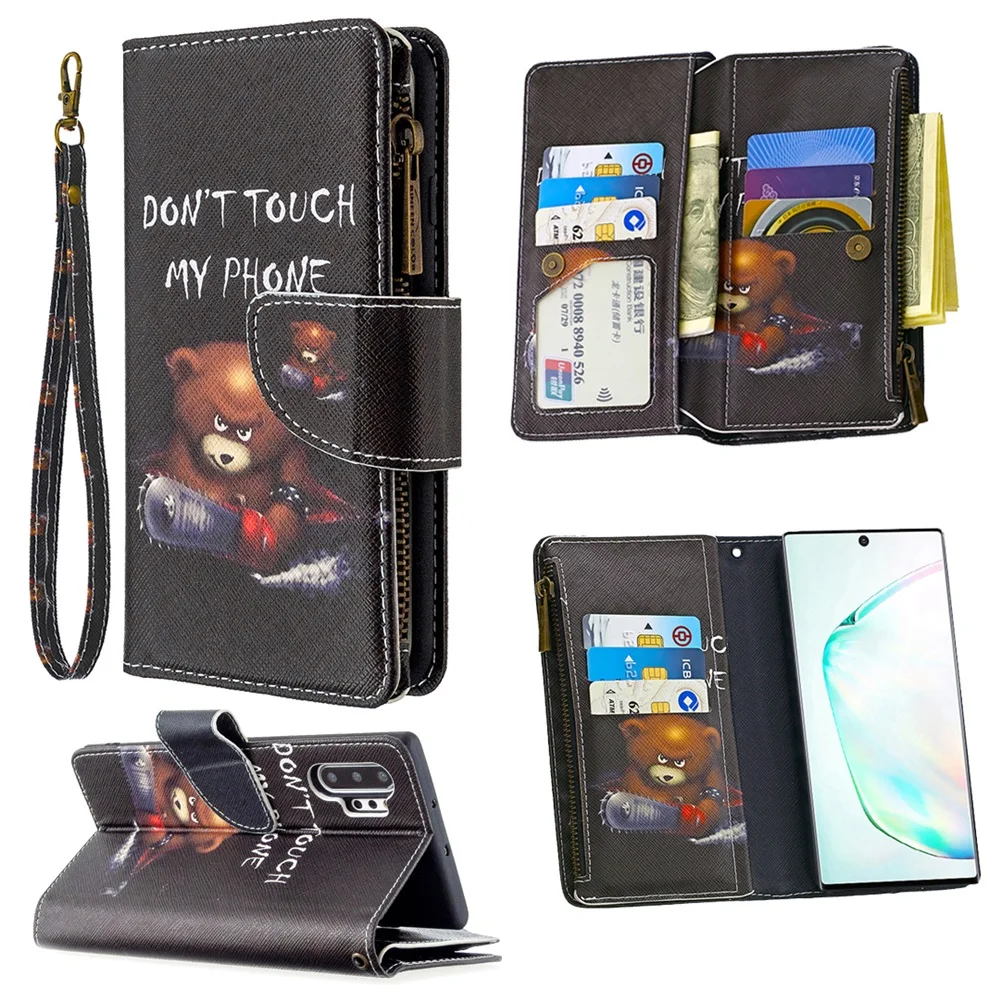 

Zipper Wallet Case For Samsung Galaxy S30 S21 S10 S20 S9 Note10 Note20 PLUS S30 S21Ultra S20FE S20LITE Flip Leather Phone Cover