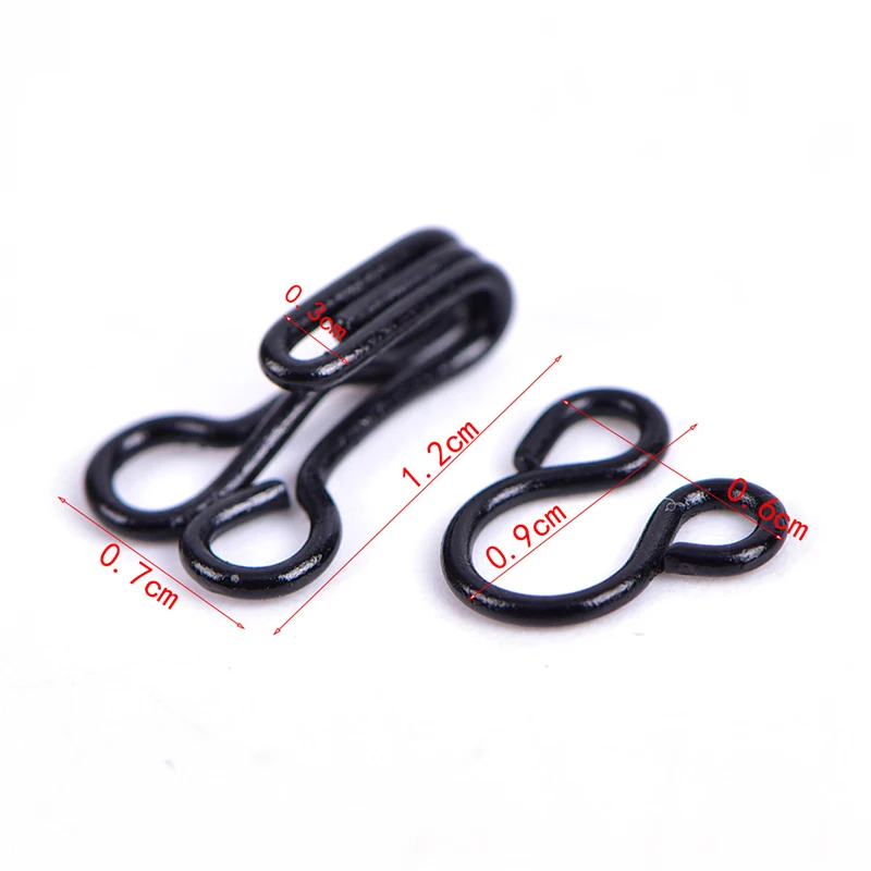 

50pcs Sewing Hooks And Eyes Closure Eye Sewing Closure For Bra Coat Jacket