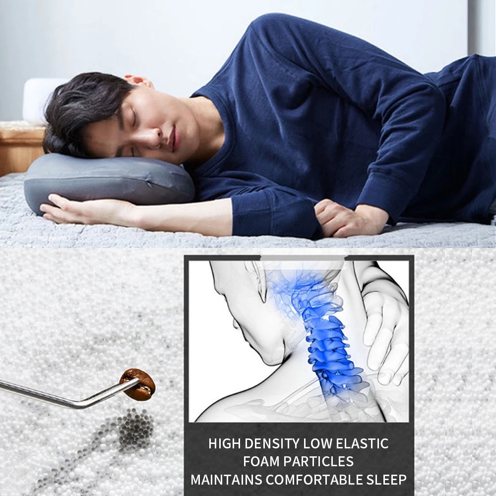 3D подушка привыкание эргономичная моющаяся для шеи путешествий сна с микро