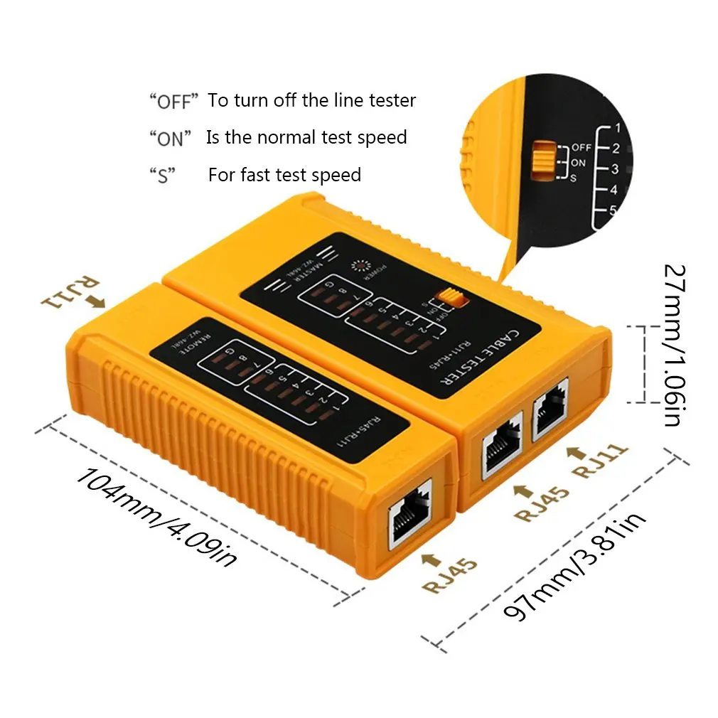 Тестер сетевого кабеля Многофункциональный тестер проверка Телефонного Кабеля