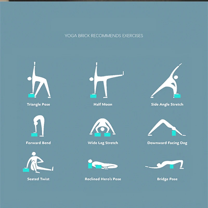 

2 PCS EVA Yoga Block 1PCS Yoga Belt Pilates Brick Fitness Strap for Sport Body Shaping Health Training Gym Home Bolster Pillow