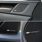 4 шт. 3D алюминиевый динамик стерео динамик значок эмблема наклейка для Chevrolet Cruze Aveo Captiva Lacetti аксессуары автостайлинг