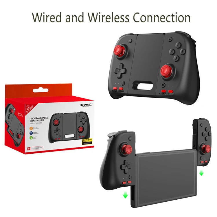 

Wireless Controller for Nintendo Switch OLED Programmable Joycon Wired Gamepad with Wake-up Turbo Motion Six-axis Accessories