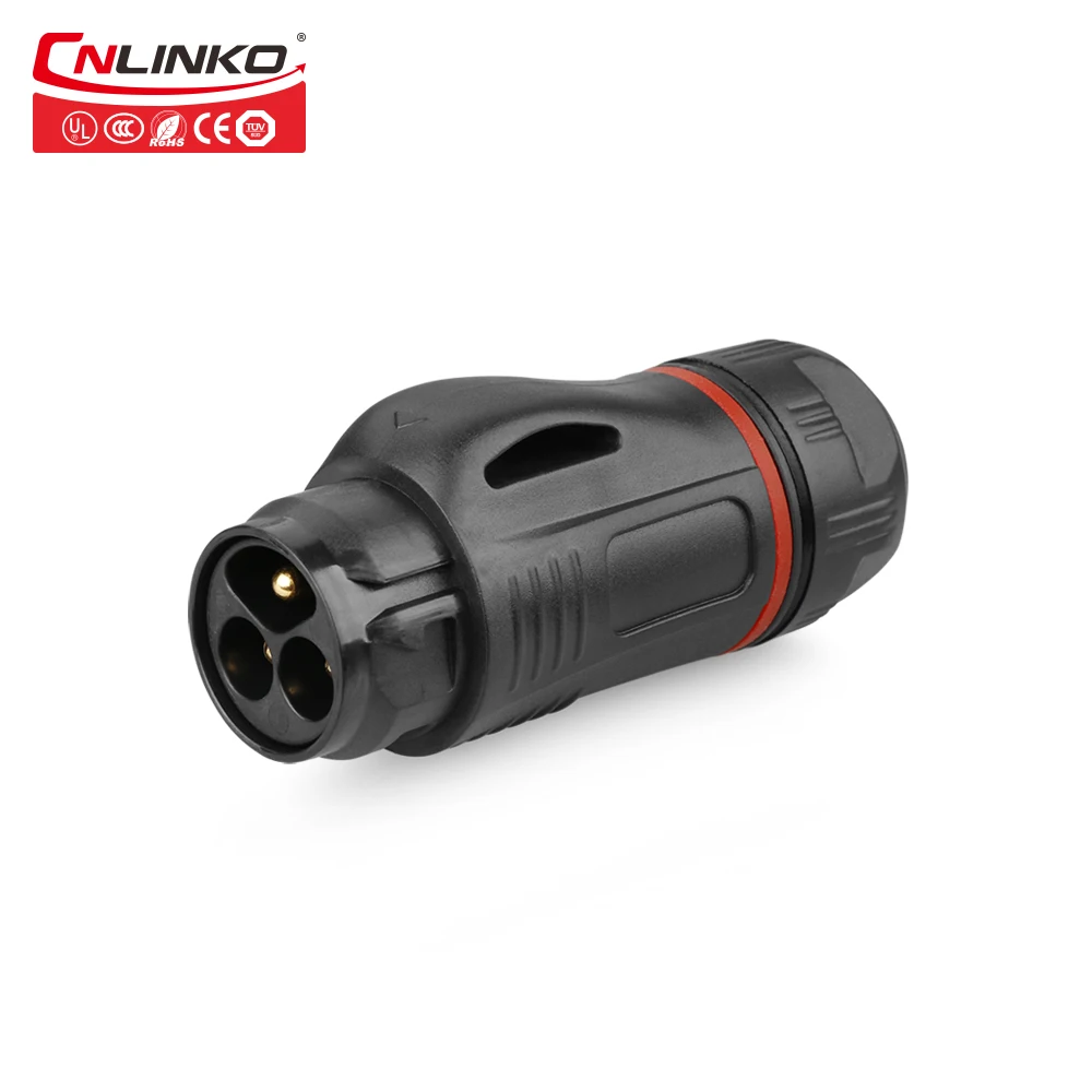 Новинка Linko 3-контактный круглый проводной разъем водонепроницаемый IP67 M24 кабель