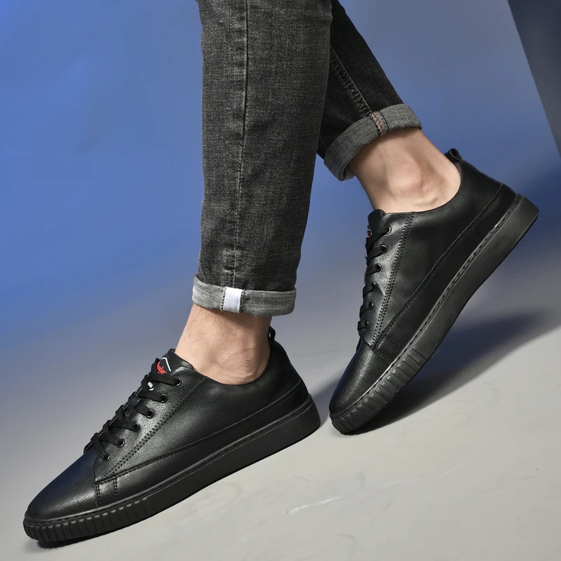 

Sneakers casual shoes male trend of breathable shoes men genuine Leather sneakers Men shoes new fashion Spring autumn Shoes