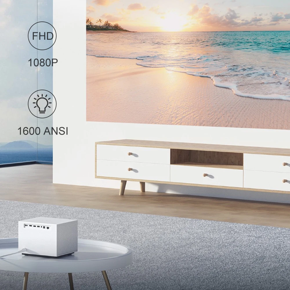 Fengmi Vogue Pro DLP Full HD проектор 1080P 1600 ANSI люменов поддержка 4K видео с Android Wifi домашний