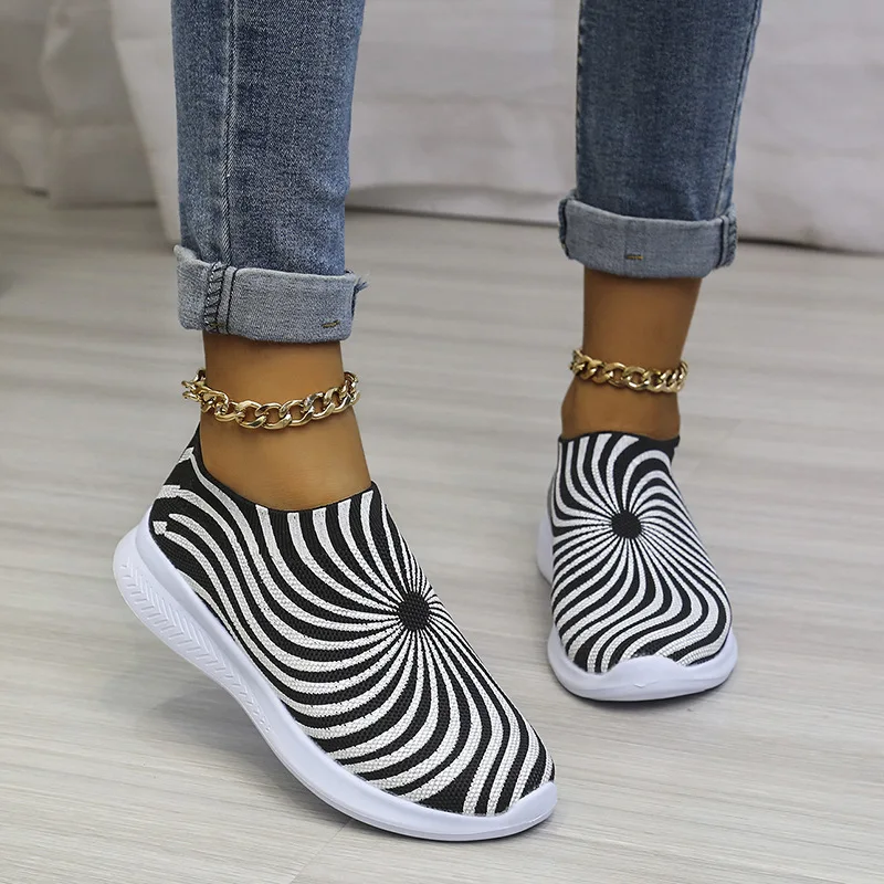 

Women Mesh Running Shoes Breathable Casual Shoes Outdoor Light Weight Sports Shoes Rotate Texture Casual Walking Sneakers