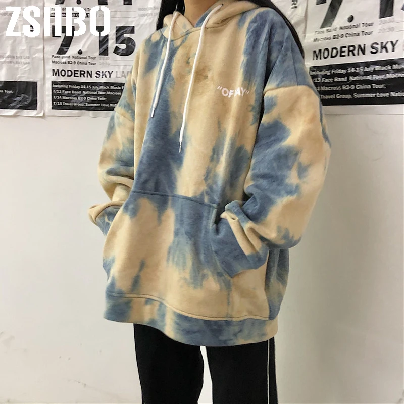Женские толстовки с капюшоном в Корейском стиле новинка зимы 2019 Модный Цветной