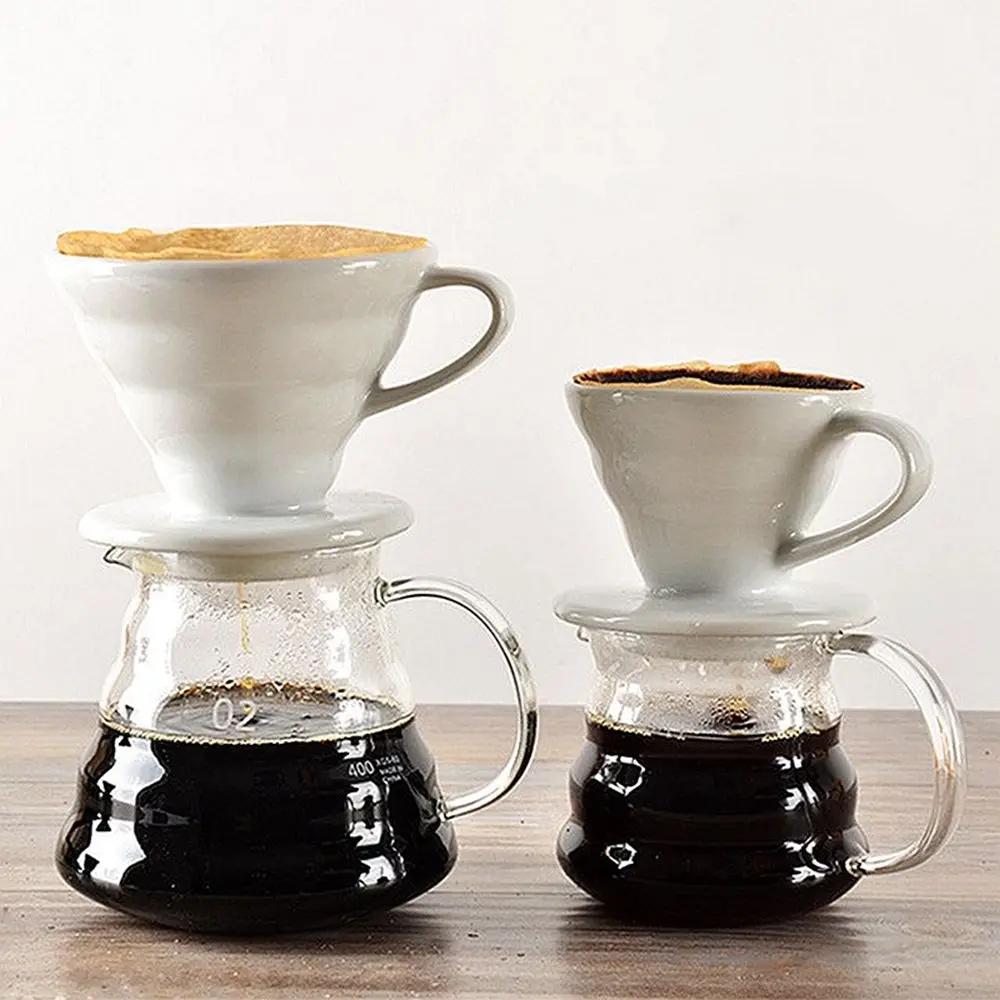 Чашка фильтр для кофе V60 керамическая чашка капельница 1 чашка/2 чашки пивоварения