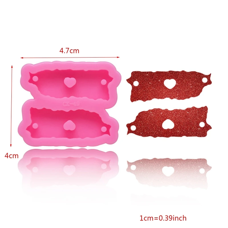 

Handmade Keychain Pendant Resin Mold Comb Heart Puzzle Bottle T-shirt Resin Casting Silicone Molds Jewelry Making Tools