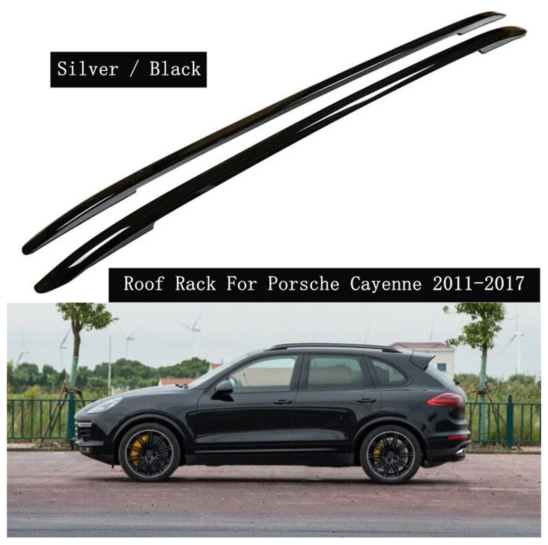 Багажник на крышу для Porsche Cayenne 2011 2012 13 14 15 16 2017 рейки из алюминиевого сплава