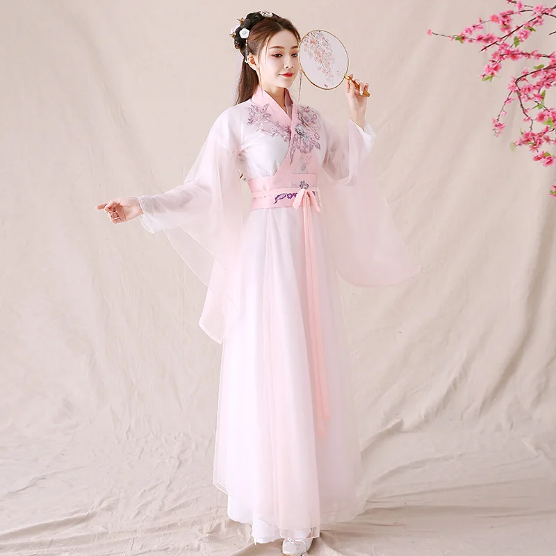 Фотостудия Свадебный танцевальный сценический костюм китайское платье ханьфу