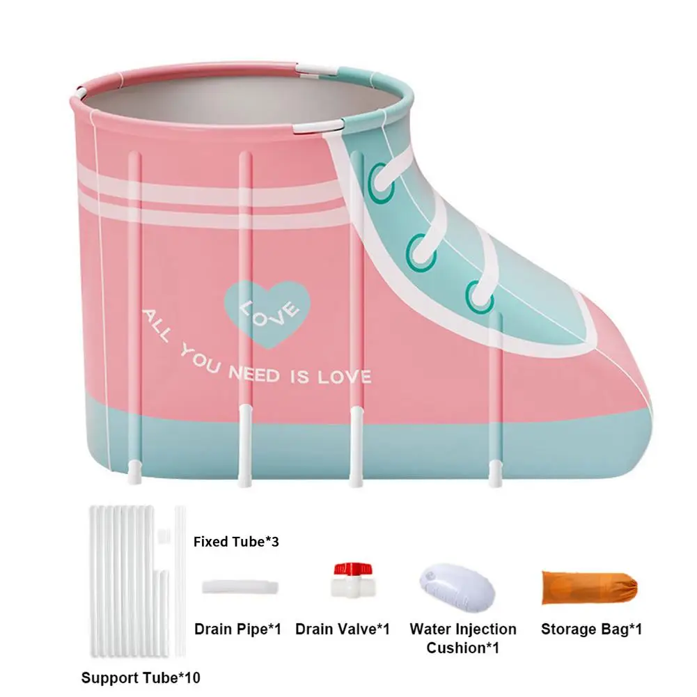 

Foldable Soaking Bathing Tub Portable Shoe-shaped Bathtub thickened thermal Household Bathroom Bath Bucket