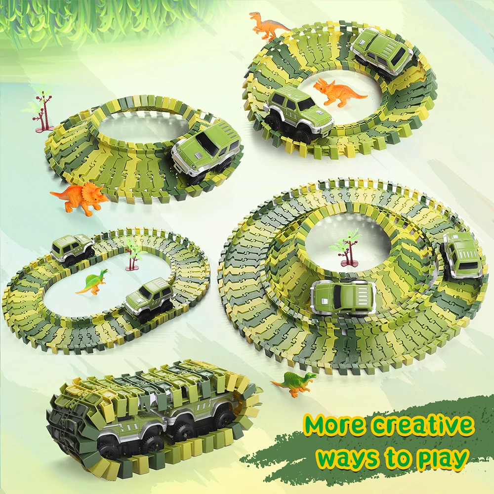 Игрушечная железная дорога BURGKIDZ набор динозавров 400 шт. | Игрушки и хобби