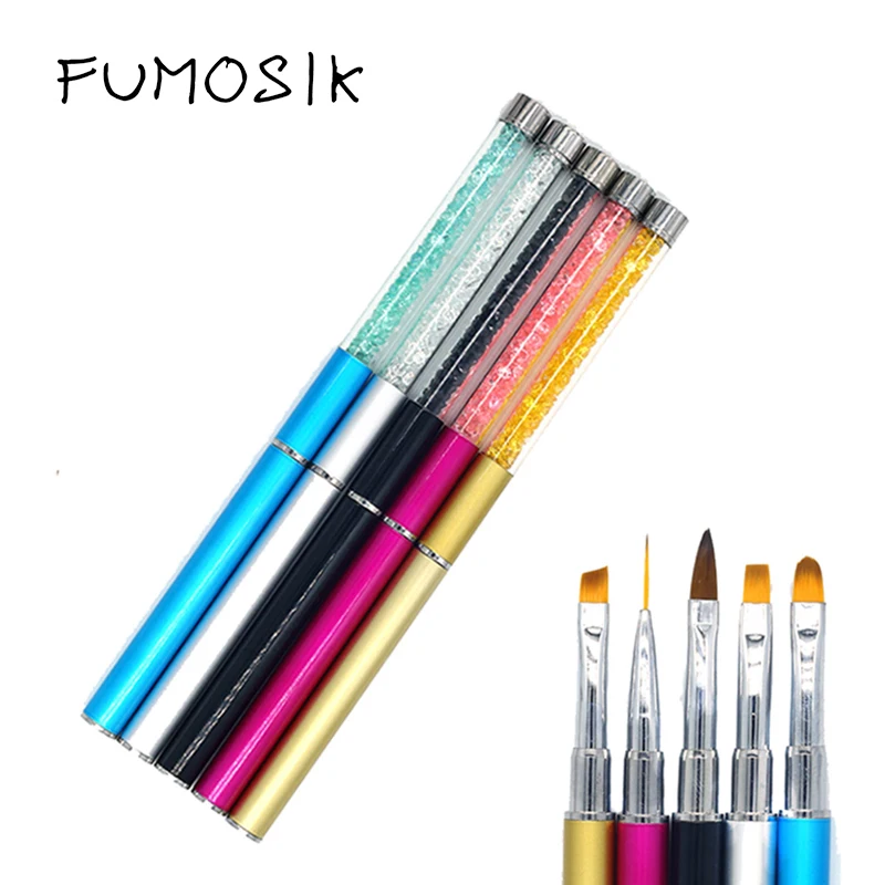 Кисть Стразы для дизайна ногтей ручка вырезания акриловых УФ-гелей наращивания