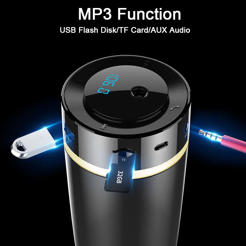 Новый Автомобильный увлажнитель воздуха Bluetooth 5 0 SQ MP3 ароматерапия диффузор