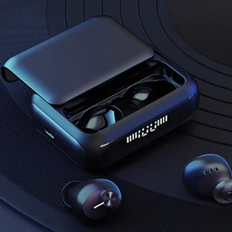 

Tws Bluetooth Wireless Headset Hifi Sound Stereo Sports Music Earphones Earbuds With 1500mAh Led Digital Display Charging Box