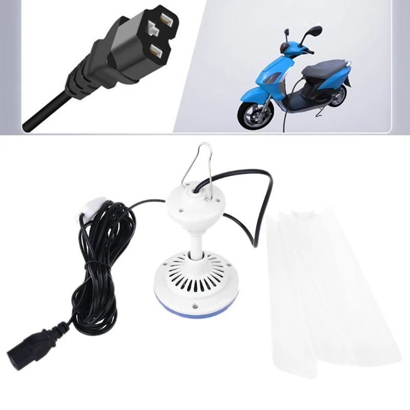 

Electric Bicycle E-Bike Powered 48V 60V 19.6\" Ceiling Fan C13 Plug Hanging Fan G6DC