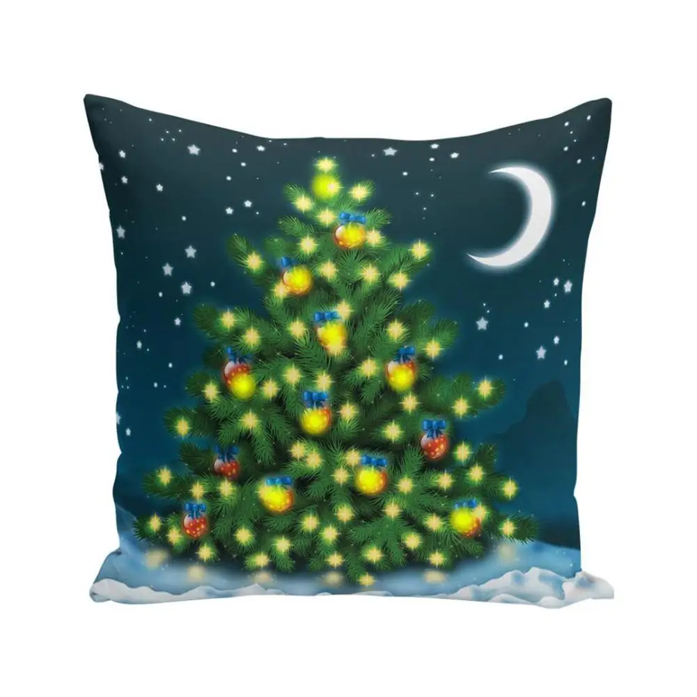 Наволочка на подушку Led Light Merry Christmas X-max Glow Throw светодиодная Подушка Чехол супер декоративная наволочка Подушка Наволочка