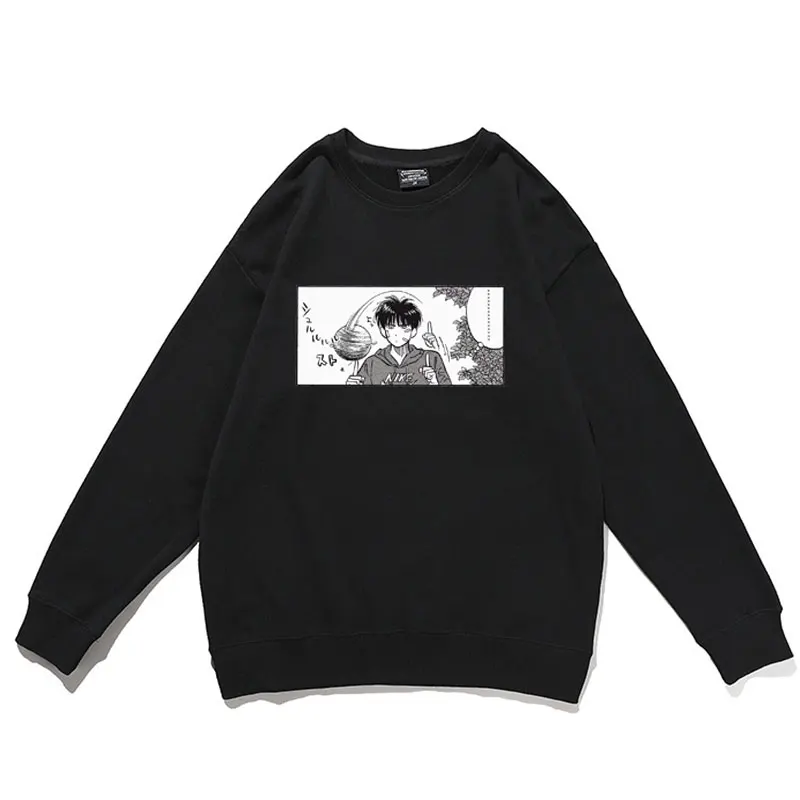 

Japan Anime SLAM DUNK Pullover Kaede Rukawa Printed Pullovers Man Woman Cute Sweatshirt Men Women Comfortable Cotton Sweatshirts
