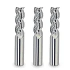 Фреза по дереву HRC50, 3 канавки, фреза из вольфрамовой стали, алюминий, медь, фреза с ЧПУ, 1 шт.