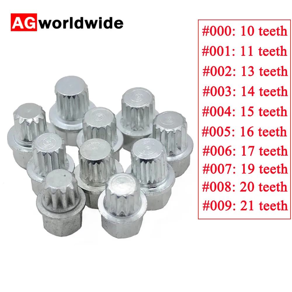 Новинка противоугонная гайка для блокировки болта на колесо #0 к #9 8D0601139F Volkswagen Golf