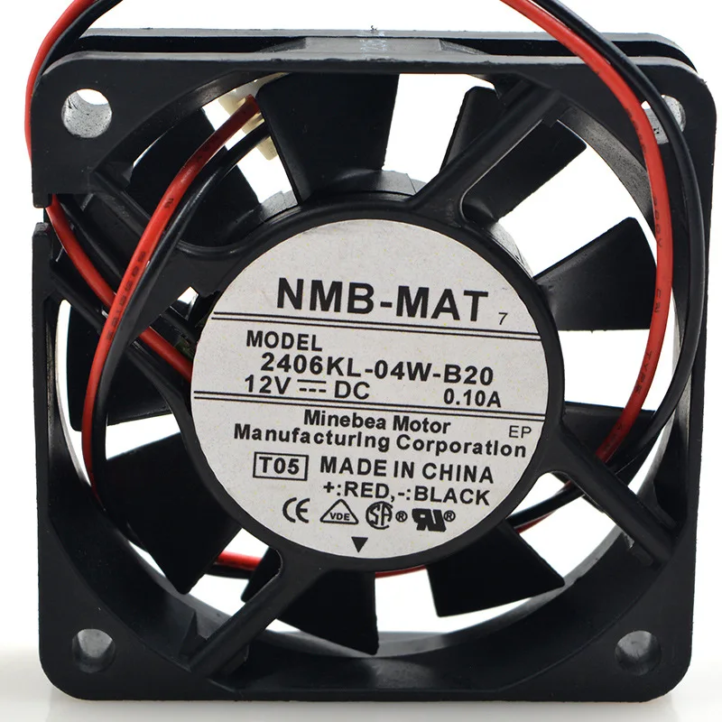 Бесшумный охлаждающий вентилятор для процессора FOW NMB 6 см 2406KL 04W B20 6015 12 В
