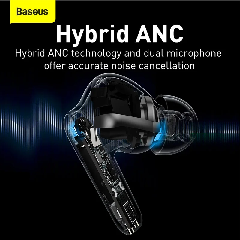 

Baseus S2 - TWS ANC True Active Bluetooth 5,0