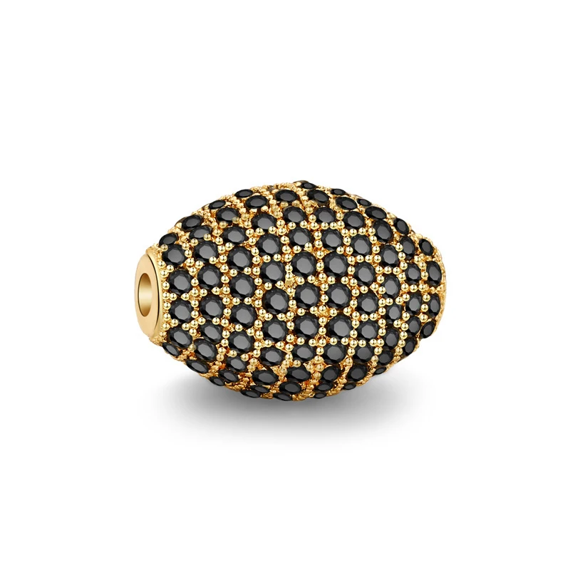 

1 шт. DIY Красочные оливковые шарики микро паве AAA Циркон Корона Шарм бусины оливковые шарики Медные Бусины для изготовления ювелирных издели...