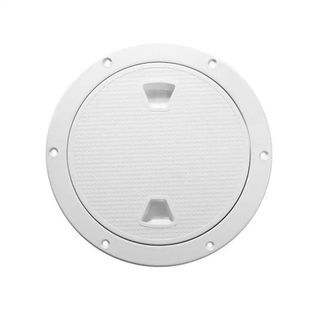 

ABS Round Deck Inspection Access Hatch Cover Plastic White Boat Screw Out Deck Inspection Plate For Boat Yacht Marine C6C0