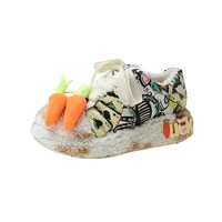 womens boots winter new flat heel creative bread shoes plush student bean shoes warm and comfortable graffiti plush shoes