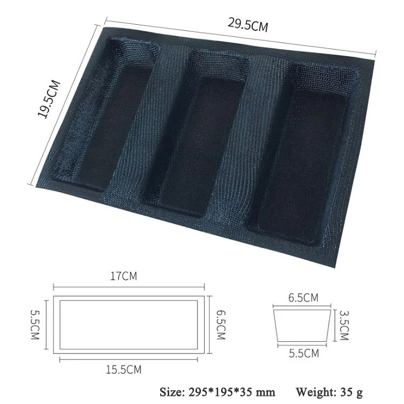 Meibum 3 полости антипригарное стекловолокно силиконовая форма для выпечки хлеба