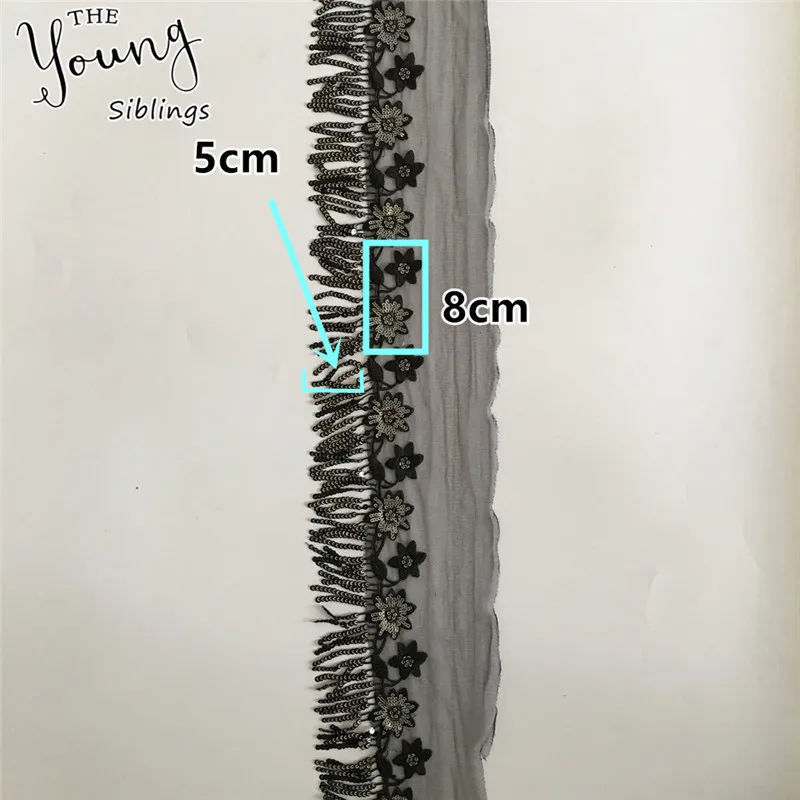 Новое поступление 1 метр распродажа вышивка вырез блестки кисточки кружевной